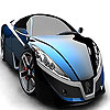 play Best Blue Car Slide Puzzle