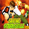 play Ben 10 Saving Sparksville