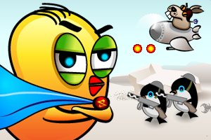 play Superchicken Battles The Penguin Horde