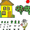 play Farmer Girl And Field Coloring