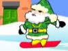 play Santa Snowboarding