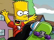 play Bart Simpson Skateboarding