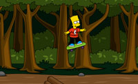 Bart Simpson Skateboarding