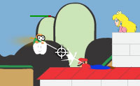 play Super Mario Defend Peach