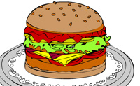 play Online Coloring Hamburger
