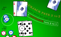 play Blackjack Green Table