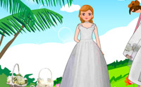 play Dress Up Palm Wedding Dress