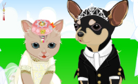 play Pet Wedding Dress Up