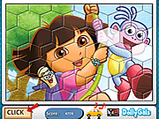 play Puzzle Fun Dora With Boots