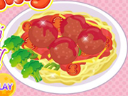 play Cooking Spaghetti Meatball