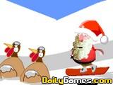 play Santa Snowboard