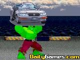 play The Hulk Car Demolition