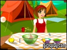 play Camping Cooking Chicken Grill