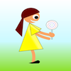 Girl With Lollypop Jigsaw