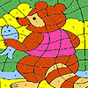 play Bear And Fish Coloring
