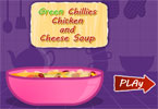 play Green Chilies Chicken And Cheese Soup