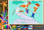 play Ferb And Phineas Online Coloring Page