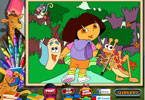 play Dora The Explorer Online Coloring Page