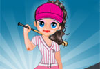 play Baseball Beauty Dressup