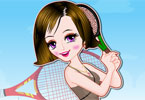 play Tennis Babe Dressup