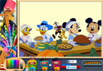 play Mickeys Thanksgiving Treat Online Coloring Page