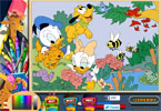 play Donalds Garden Online Coloring Page