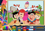 play The Flintstones Journey Online Coloring Page