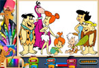 play Flintstones Online Coloring Page