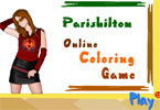 play Parishilton Online Coloring