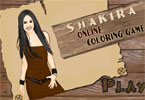 play Shakira Online Coloring
