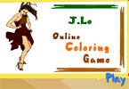 play Jennifer Lopez Online Coloring