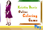 play Kristin Davis Online Coloring