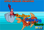 play Little Mermaid Sebastian Online Coloring