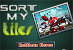 play Sort My Tiles Rollbots Heroes