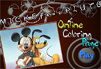 play Mickey And Pluto Online Coloring Page
