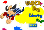 play Under Dog Colouring Page