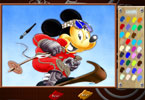 play Mickey Skating Online Coloring Page