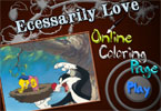 play Ecessarily Love Online Coloring Page