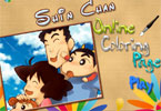 play Shin Chan Online Coloring Page