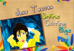 play Jane Tarzan Online Coloring Page
