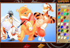 play Shy Pooh Online Coloring Page