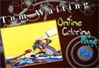 play Tom Waiting Online Coloring Page