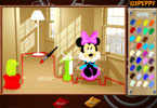 play Minnie House Online Coloring Page
