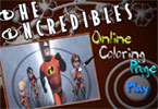 play The Incredibles Online Coloring Page