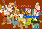 Seven Dwarfs Online Coloring
