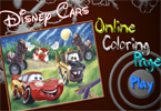 play Disney Cars Online Coloring Page