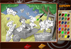 play 101 Dalmatians Online Coloring Page