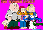 play The Wonder Family Online Coloring