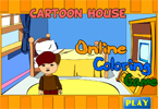 play Cartoon House Online Coloring