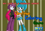 play My Life As A Teenage Robot Online Coloring